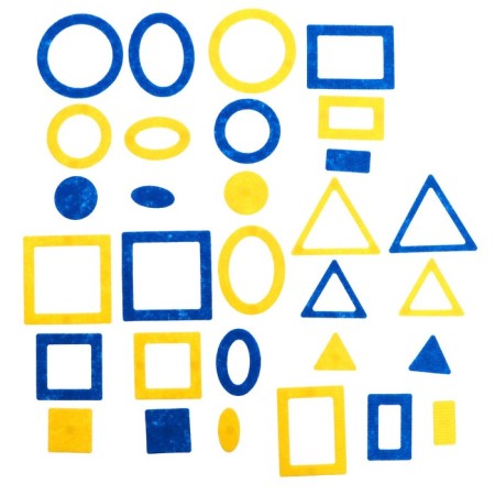 Developing game "Larchik Lights", yellow-blue color-4
