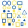Developing game "Larchik Lights", yellow-blue color