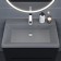 Sink uperwood Classic quartz 70 cm, quartz, gray matte, concrete