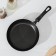 The “Expert” pan, d = 20 cm, plastic handle, glass cover, anti -stick coating, burgundy color