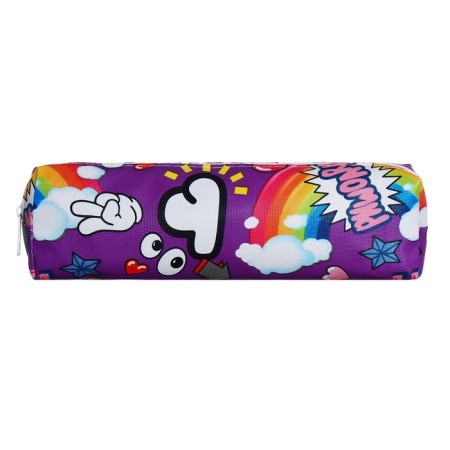 School Penal on the zipper Calligrata "sticker", purple-1