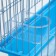 Poultry cell is equipped BD-1/4F, 30 x 23 x 39 cm, blue