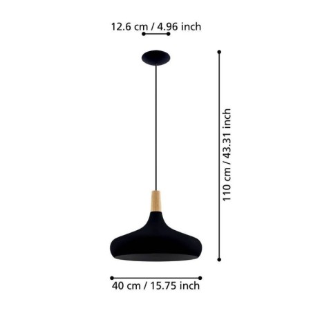 Sabinar suspension, 1x40W E27-5
