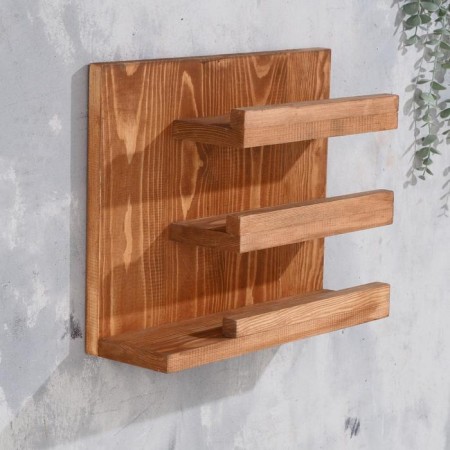 Regiment for bottles, 3 tiers, mocha 31x38x12 cm-2