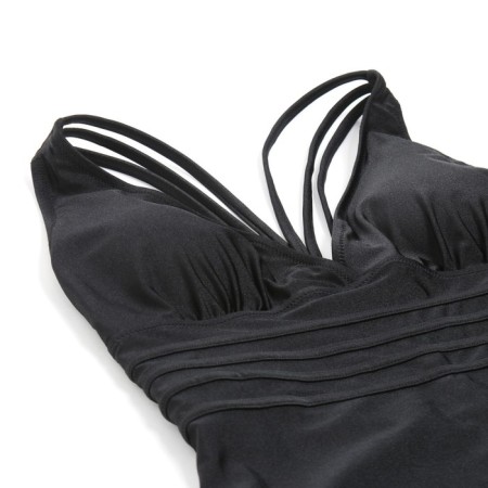 Female swimsuit, combine with open back minku color Black, size 44-5