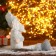 Soft toy "Santa Claus in a hat with circles-long legs" 15x45 cm, silver-white