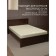 AMORE Mio elastic sheet, size 200x200x20 cm, milk color