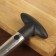 Figure knife for pineapple/fruit cuts, 9 × 25 cm, black color