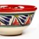 PIALA RISHTAN CIRAMICA "Patterns", 8.5 cm, small cognac, red, mix