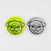 The reflective icon "Muzzle of the pug", D = 5.8 cm, color mix