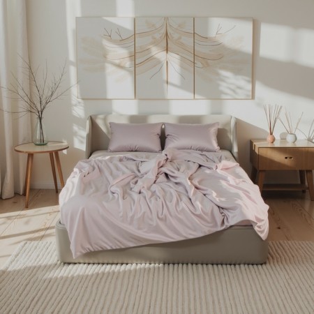 Bed linen Ethel Euro Modal 200*220cm, 230*245cm, 50*70cm-2pcs, gray-beige color