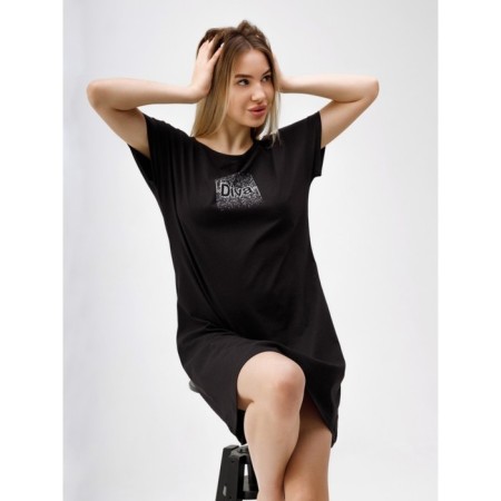 Night shirt female diva, size 46, black color-9