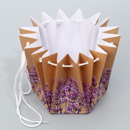 Aquabox for flowers "Lavender", 14.5 x 14.5 x 14.5 cm-4