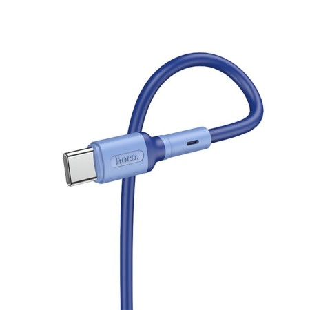 Hoco X65, Type -C - USB, 3 A, 1 m, TPE braid, blue-3