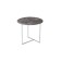 Table Commerce Albano, 550x550x500, gray marble/chrome
