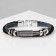 Bracelet Unisex "Style" bullet, black color with silver, 21.5 cm