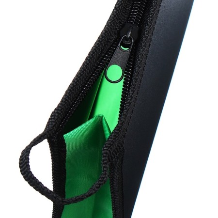 Plastic folder A4, 340 x 245 x 40 mm, lightning from above, plastic, calligrata top, black/salad-4