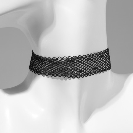 Choker "Assorted" openwork, (set of 6 pcs.), Black color, 30.5 cm-2