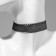 Choker "Assorted" openwork, (set of 6 pcs.), Black color, 30.5 cm