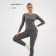 Women's thermal Bellard, Set: longshilv, leggings, size XL, gray