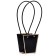 Baby bag black with embossing moisture-resistant, 12x12-8x8-12.5 cm 1 pcs