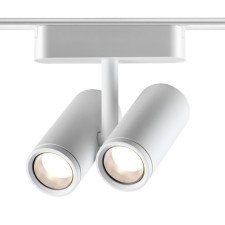Трековый светильник для низковольтного шинопровода Novotech. Smal, 2х8Вт, Led, 132х115х42 мм, цвет белый