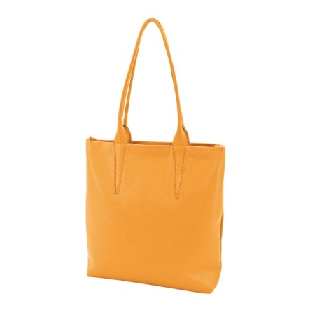 Female bag, artificial leather, orange, 31x8x33 cm