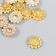Decor for creativity Plastic "Flower-sun lilac" set 12 pcs 1.4x1.4 cm, mix