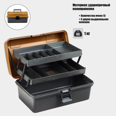 Fisherman Helios Box two-bearing, gold (T-HS-FB2-Go)-1