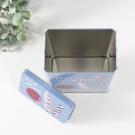 Rectangular Metal Casket "Lollows" 7.8x12.2x18.6 cm-4