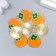 Decor for creativity Metal, enamel "Orange" Orange 1.7x2 cm