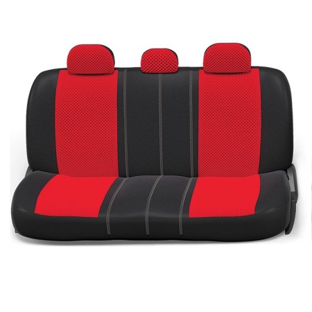Autoshekhli universal Autoprofi Extra Comfort, ECO-1105 BK/RD (M), molded velor, set of 11 objects, black/red color-2