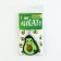 Acrylic key a keychain "Avocado", 3.5 x 10 cm