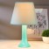 Table lamp 13204 1he27 15W turquoise d = 22 cm, h = 34.5 cm Risalux