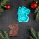 Books Form "Santa Claus", 9 × 7 cm, deforestation, stamp, blue color