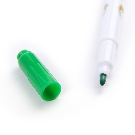 Flomasters 12 colors "mouse", in a plastic pencil with a pen, ventround cap, mix-3