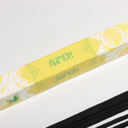 Incense "Breathing of nature lemon", 8 sticks-1