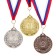 Prize medal 060 diam 5 cm. 2 place. Color ser. With a ribbon