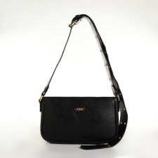 Women's bag, baguette, with lightning, black color