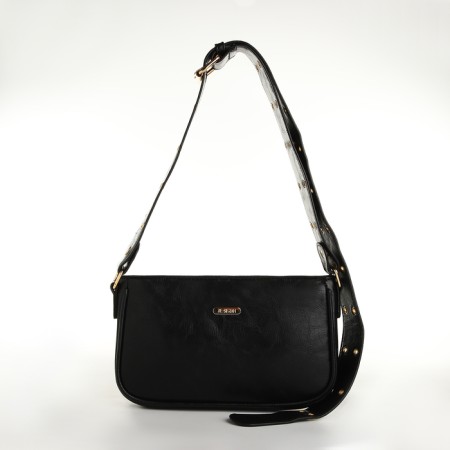 Women's bag, baguette, with lightning, black color