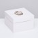 Box for 4 cupcake, white, 15 x 15 x 10 cm
