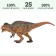 Dinosaurian figure "World of dinosaurs: acroctosaurus", 25 cm