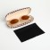 Case for glasses on a cracker, length 16 cm, brown color