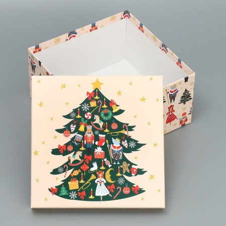 A set of New Year's gift boxes 10 in 1 "Nutcracker", 10 x 10 x 6 - 28 x 28 x 15 cm, New Year-14