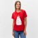 Women's T -shirt "Cat", red color, size 54