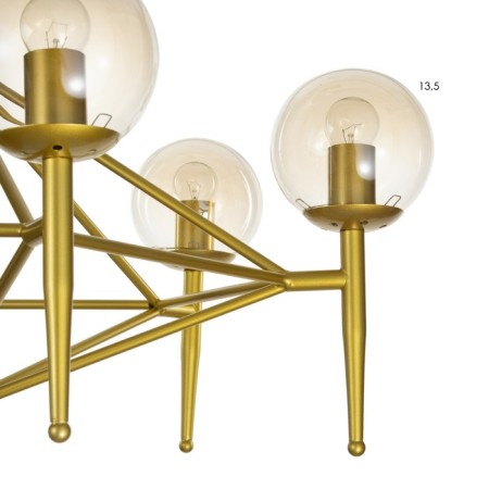 Paletto chandelier 6he27 40W gold 70x66x36-80cm Bayerlux-4