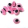 The bead "Eye" is oval, 1.2 × 0.9 × 0.9, (set 10 pcs.), The color is bright pink