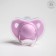 Orthodontic dummy nipple, silicone, from 6 months, with a cap, mix for a girl