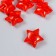 Busina Plastic for the creativity "Star. Stone ice" transparent red 1.3x2.6x2.6 cm