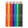 Pencils of 12 colors, Carioca "Maxi Tita", plastic, three -sided, neckline 4.0 mm, thickened, impact -resistant